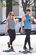 Pregnant HILARY DUFF and Matthew Koma Out in Los Angeles 07/23/2018