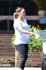 Pregnant HILARY DUFF Leaves a Bakery in Los Angeles 07/27/2018