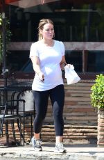 Pregnant HILARY DUFF Leaves a Bakery in Los Angeles 07/27/2018