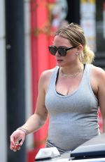 Pregnant HILARY DUFF Leaves a Gym in Los Angeles 07/07/2018