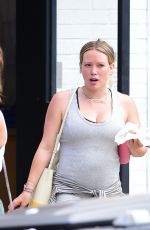 Pregnant HILARY DUFF Leaves a Gym in Los Angeles 07/07/2018