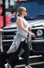 Pregnant HILARY DUFF Leaves a Gym in Los Angeles 07/07/2018