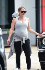 Pregnant HILARY DUFF Leaves a Gym in Los Angeles 07/07/2018