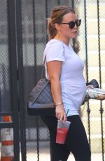 Pregnant HILARY DUFF Leaves Cycle House in Studio City 07/27/2018