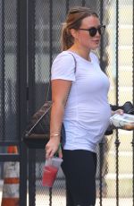 Pregnant HILARY DUFF Leaves Cycle House in Studio City 07/27/2018