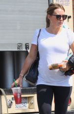 Pregnant HILARY DUFF Leaves Cycle House in Studio City 07/27/2018