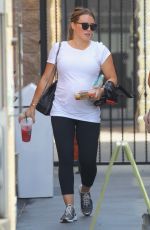 Pregnant HILARY DUFF Leaves Cycle House in Studio City 07/27/2018