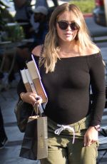 Pregnant HILARY DUFF Leaves Nine Zero One Salon in Hollywood 07/26/2018