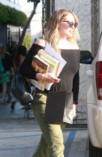 Pregnant HILARY DUFF Leaves Nine Zero One Salon in Hollywood 07/26/2018