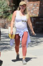 Pregnant HILARY DUFF Out and About in Los Angeles 07/06/2018