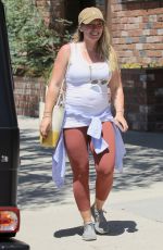 Pregnant HILARY DUFF Out and About in Los Angeles 07/06/2018