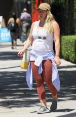 Pregnant HILARY DUFF Out and About in Los Angeles 07/06/2018