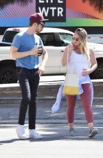 Pregnant HILARY DUFF Out and About in Los Angeles 07/06/2018