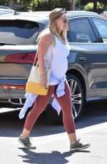 Pregnant HILARY DUFF Out and About in Los Angeles 07/06/2018