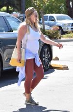 Pregnant HILARY DUFF Out and About in Los Angeles 07/06/2018