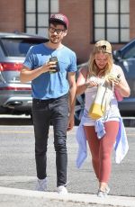 Pregnant HILARY DUFF Out and About in Los Angeles 07/06/2018