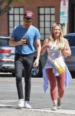 Pregnant HILARY DUFF Out and About in Los Angeles 07/06/2018