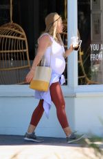 Pregnant HILARY DUFF Out and About in Los Angeles 07/06/2018