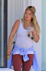 Pregnant HILARY DUFF Out and About in Los Angeles 07/06/2018