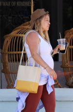 Pregnant HILARY DUFF Out and About in Los Angeles 07/06/2018