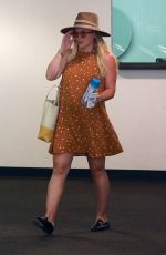 Pregnant HILARY DUFF Out for Lunch in Beverly Hills 07/19/2018