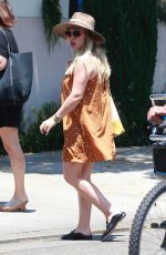 Pregnant HILARY DUFF Out for Lunch in Beverly Hills 07/19/2018