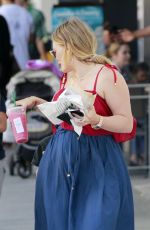Pregnant HILARY DUFF Out in Beverly Hills 07/19/2018