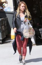 Pregnant HILARY DUFF Out in Los Angeles 07/04/2018