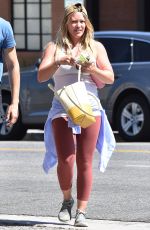 Pregnant HILARY DUFF Out in Los Angeles 07/08/2018