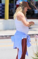 Pregnant HILARY DUFF Out in Los Angeles 07/08/2018