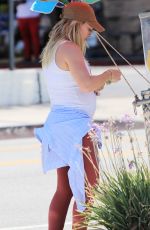 Pregnant HILARY DUFF Out in Los Angeles 07/08/2018
