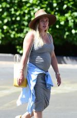 Pregnant HILARY DUFF Out in Los Angeles 07/22/2018