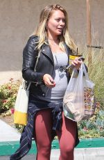 Pregnant HILARY DUFF Out in Studio City 07/03/2018