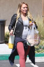 Pregnant HILARY DUFF Out in Studio City 07/03/2018