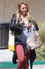 Pregnant HILARY DUFF Out in Studio City 07/03/2018