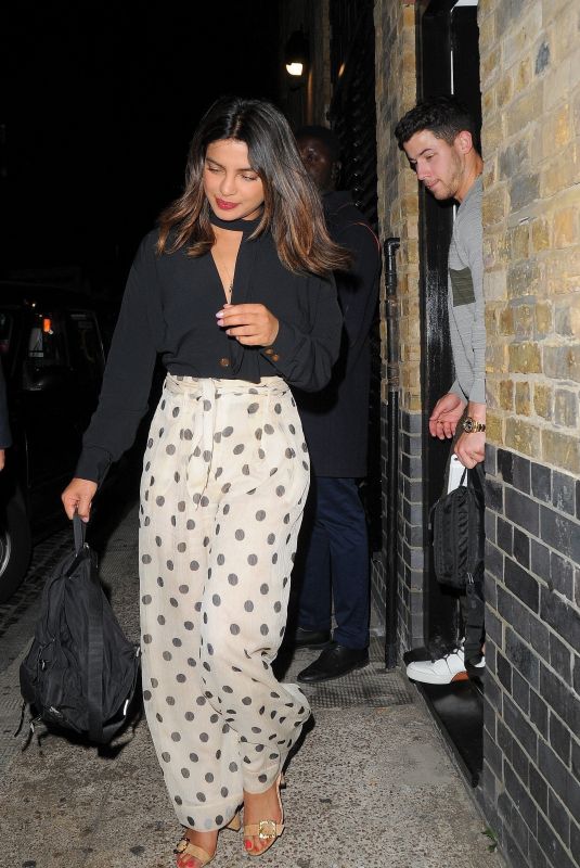 PRIYANKA CHOPRA at Chiltern Firehouse in London 07/17/2018