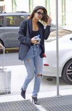 PRIYANKA CHOPRA in Jeans Arrives at JFK Airport in New York 07/12/2018