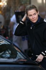 RACHAEL TAYLOR on the Set of Jessica Jones in New York 07/09/2018