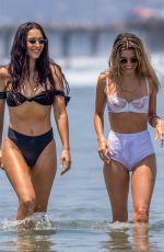 RACHEL MCCORD and EVA PEPAJ in Bikinis on the Beach in Santa Monica 07/07/2018