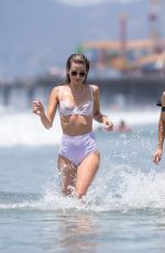 RACHEL MCCORD and EVA PEPAJ in Bikinis on the Beach in Santa Monica 07/07/2018