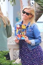 REESE WITHERSPOON in Denim Jacket Out in Santa Monica 07/26/2018