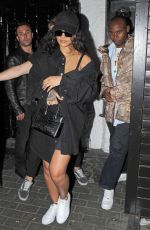 RIHANNA Leaves Scotch of St. James Night Club in London 06/29/2018