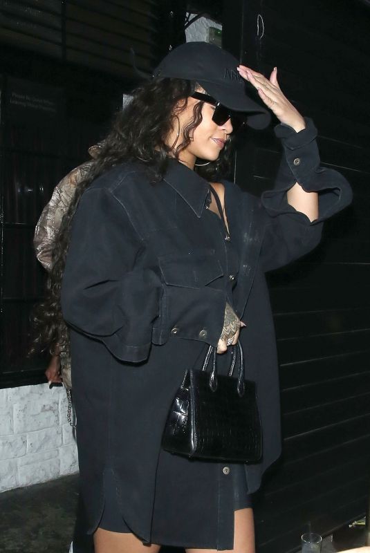 RIHANNA Leaves Scotch of St. James Night Club in London 06/29/2018