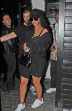 RIHANNA Leaves Scotch of St. James Night Club in London 06/29/2018