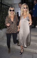 RITA ORA and LOTTIE MOSS Leaves Annabelle