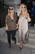 RITA ORA and LOTTIE MOSS Leaves Annabelle