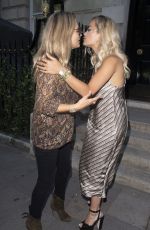 RITA ORA and LOTTIE MOSS Leaves Annabelle