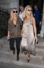 RITA ORA and LOTTIE MOSS Leaves Annabelle