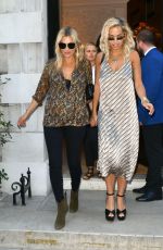 RITA ORA and LOTTIE MOSS Leaves Annabelle