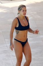 RITA ORA in Bikini at a Pool in French Riviera 07/02/2018